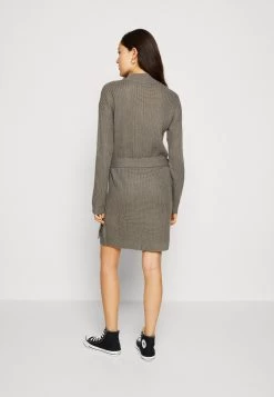 Even&Odd Loose High Neck Dress - Robe Pull - Dark Grey -Pas Cher Mode Féminine Magasin e38490b924c64824ad731c8c4479423b