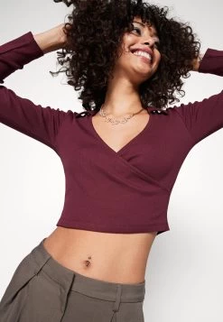 Even&Odd T-Shirt À Manches Longues - Dark Red -Pas Cher Mode Féminine Magasin e3bc59fc9db44bd3b66ab6bd1d62e032