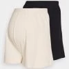 2 Pack - Short - Black/ Beige