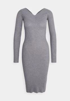 Even&Odd V Ausschnitt Ripp Mini Strickkleid - Robe Fourreau - Mottled Grey 10 Even&Odd V Ausschnitt Ripp Mini Strickkleid - Robe Fourreau - Mottled Grey -Pas Cher Mode Féminine Magasin f0c56145c26240f686a9018b3cd9cd00