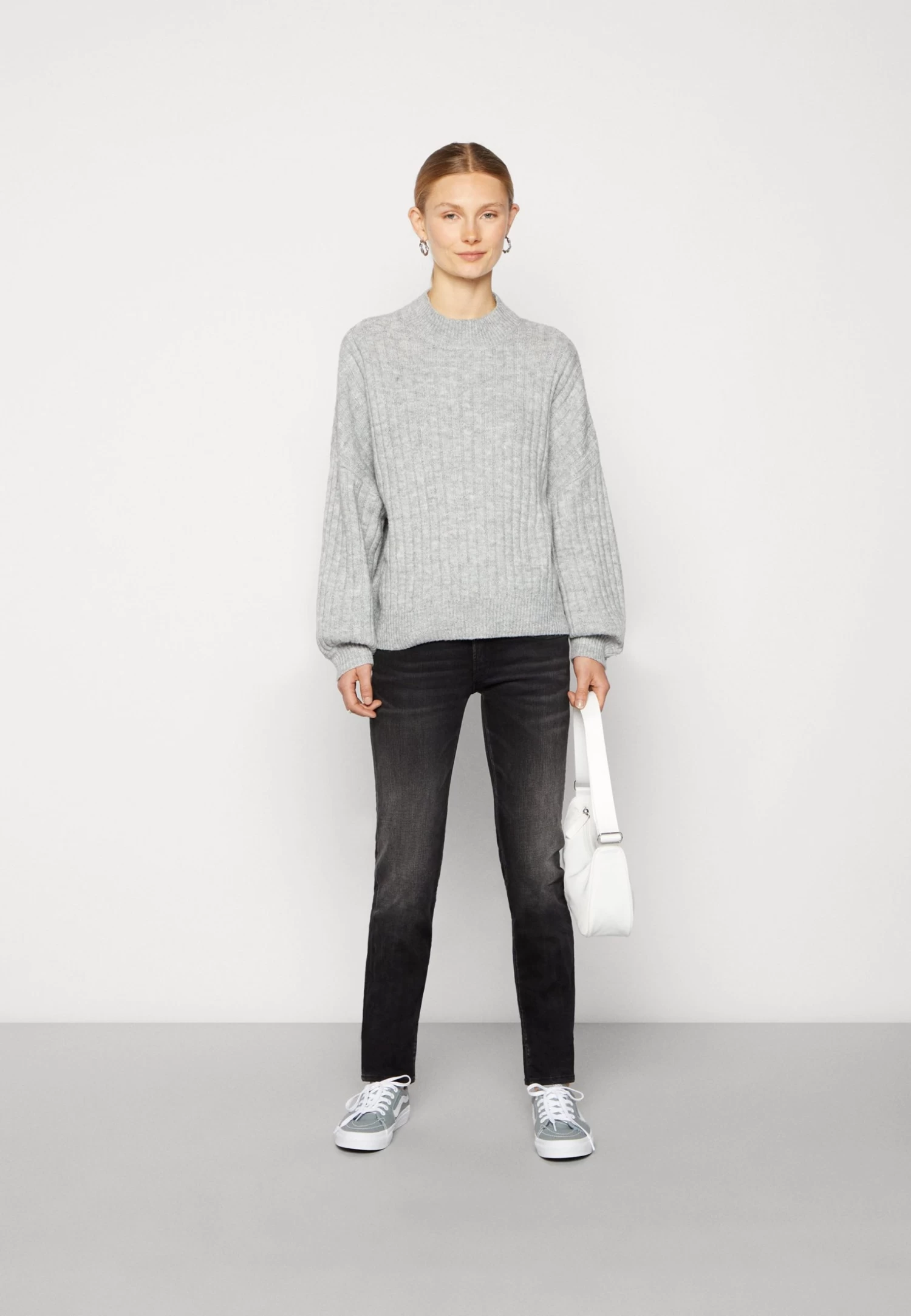 Even&Odd Pullover - Mottled Light Grey 2 Even&Odd Pullover - Mottled Light Grey – Image 2