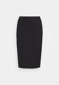 Even&Odd Basic - Midi Skirt With Slit - Jupe Crayon - Black 8 Even&Odd Basic - Midi Skirt With Slit - Jupe Crayon - Black -Pas Cher Mode Féminine Magasin fe0a541acbea4c499c73f8c628cdb7bc