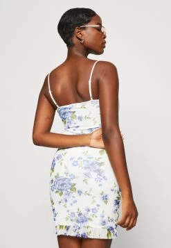 Even&Odd Robe Fourreau - White/Blue -Pas Cher Mode Féminine Magasin ffad4701f1b24c5688133113f3632438