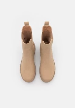 Bottines À Plateau - Beige -Pas Cher Mode Féminine Magasin fffb3cc1f3a7438fbc5b531658aaa842